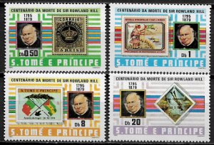 St Thomas & Prince Is #573-6 MNH Set - Sir Rowland Hill