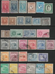Venezuela,  68 used Stamps On 2 Scans