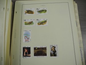 CUBA, 100s & 100s of Stamps mostly hinged on Scott pages