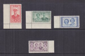 BECHUANALAND PROTECTORATE, 1947 Royal Visit set of 4, marginal, mnh.
