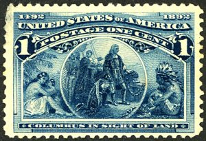 U.S. #230 MINT OG LH CREASES THIN