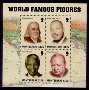 Montserrat Sc# 1353 MNH Famous World Figures (M/S)