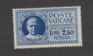 Vatican City 1929 Pope Pius 2.50 Lire Express SGE15 MLH JK2271
