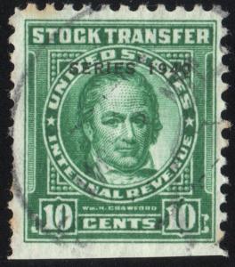 RD73 10¢ Revenue: Stock Transfer (1940) Used