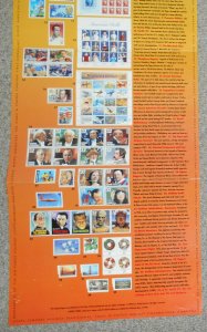 1997 stamp poster USPS 11 X 17 full year stamp commemorative issues