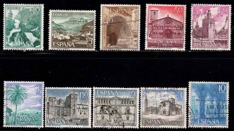 Spain # 1353-62 ~ Cplt Set of 10 ~ M, U, MX, HMR