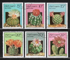 Viet Nam #1752-58 ~ Short Set 6 of 7 ~ Cactus Plants ~ CTO, NH (1987)