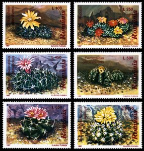 Romania 1997 Cacti Scott #4160-4165 Mint Never Hinged