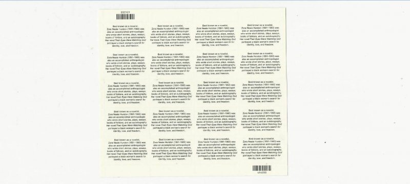 US Stamps/Postage/Sheet Sc #3748 Zora Hurston-writer MNH F-VF OG FV$ 7.40