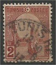 TUNISIA, 1906, used 2c, Mosque Scott 30