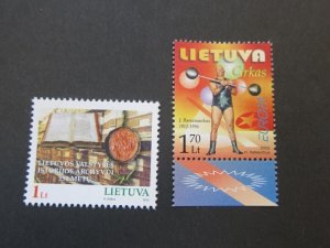 Lithuania 2002 Sc 719,722 set MNH