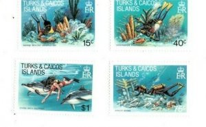 Turks and Caicos - 1981 - Underwater Diving - Set of Four - MNH (Scott#491-4)