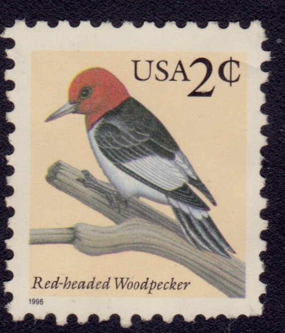 United States, 1996, Red Headed Woodpecker, 2c, sc#3032, used**