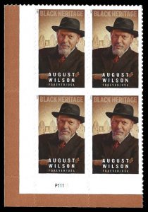 PCBstamps      US #5555 PB $2.20(4x{55c)August Wilson, (P11111), MNH, (PB-3a)