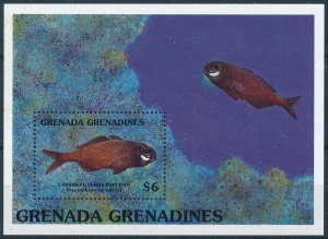 [109059] Grenada Grenadines 1991 Marine life fish Souvenir Sheet MNH