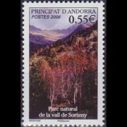 ANDORRA FR. 2006 - Scott# 613 Nature Park Set of 1 NH