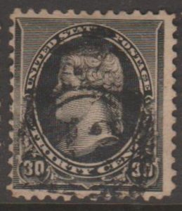 U.S. Scott #228 Jefferson Stamp - Used Single