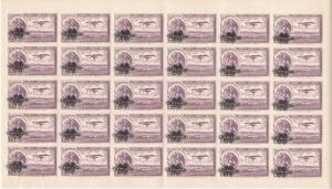 Mexico # C50, Full Sheet of 30, Mint NH