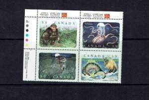 Canada: 1990 Legendary Creatures , Mint Never Hinged  Block