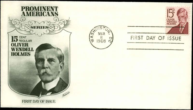 US FDC #1288 Fleetwood Cachet Washington, DC  Prominent Americans Series 