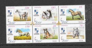 SPAIN - CLEARANCE #2977 CARTHUSIAN HORSES S/S MNH