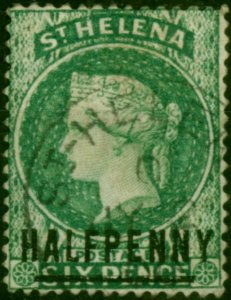 St Helena 1884 1/2d Emerald SG34 Fine Used