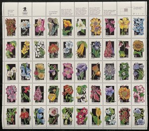 MALACK 2647 - 96a VF OG NH, 29c Wildflowers Sheet, b..MORE.. sheet2696a