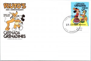 Grenada FDC 1981 - Pluto's 50th Anniversary - Single - F65068