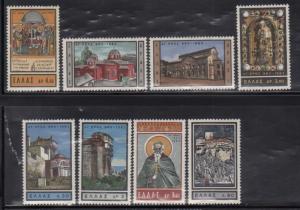 Greece 770-77 Church Buildings Mint NH (LB)