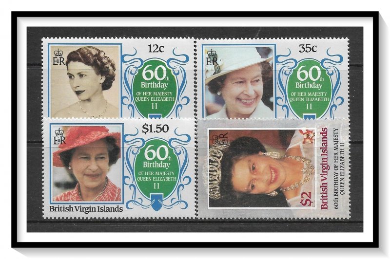 Virgin Islands #532-535 QE II 60th Birthday Set MNH