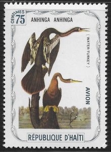 Haiti - Cinderella - 75c Birds - Anhinga - Water Turkey ~ MNH