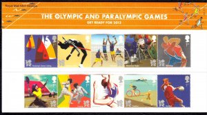 Great Britain 2011 Olympic Games Complete Mint MNH Set in Pack SC 2916-2925