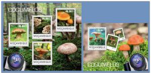 MOZAMBIQUE 2014 2 SHEETS m14405ab CHAMPIGNONS MUSHROOMS