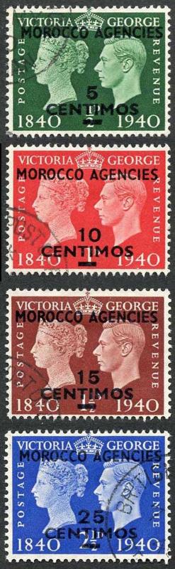 Morocco Agencies SG172/5 1940 Centenary Set of 4 Fine Used