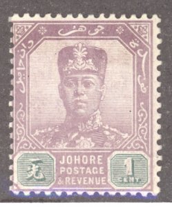 Malay States- Johore, Scott #59a, MH