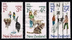 New Zealand #B89-B91 Children and Pets Set of 3; Used (2.95)