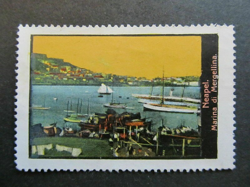 A4P3F33 Reklamemarke View of Italy Neapel Napoli mint no gum 