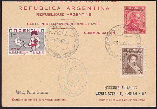 ARGENTINE ANTARCTIC 1963 postcard...........................................8224