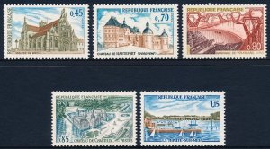 France 1969 Tourist Publicity Set of 5 SG1814-1818 MNH