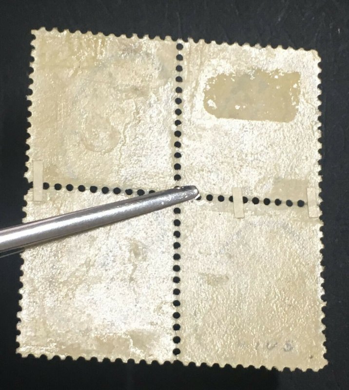 MOMEN: US STAMPS #275 BLOCK USED STILL WITH MINT OG H LOT #71662*