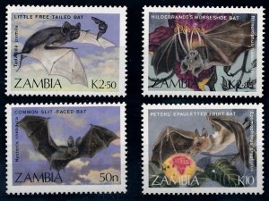 1989 Zambia 474-477 Fauna - The bats 6,00 €