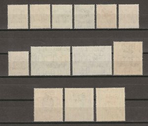 BURMA 1947 SG O41/O53 MNH