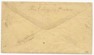 CSA POW Cover US Scott #65 Target Cancel Sandusky, OH CDS June 1864 Richmond, VA