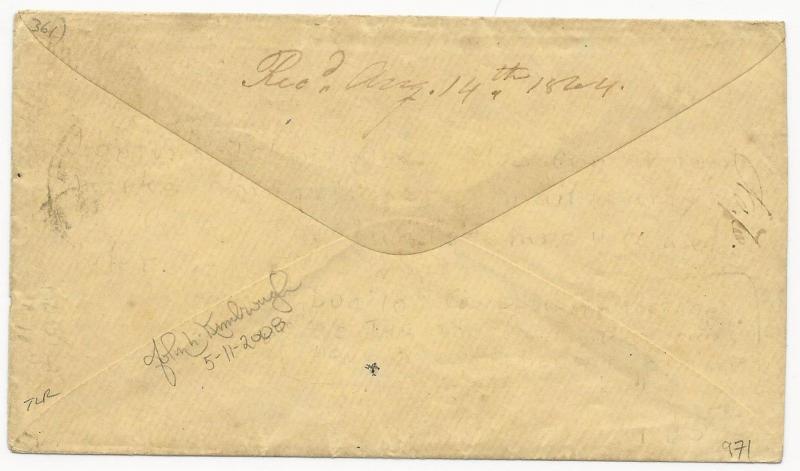 CSA POW Cover US Scott #65 Target Cancel Sandusky, OH CDS June 1864 Richmond, VA