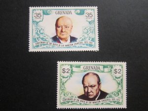 Grenada 1974 Sc 571-572 set MNH