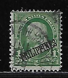 Philippines 213 1c Franklin single Used