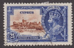 Cyprus 138 King George V Sliver Jubilee Issue 1935