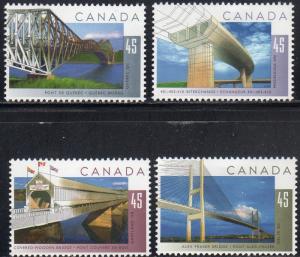 Canada 1570-73 - Mint-NH - 45c Bridges (1995) (cv $3.50)