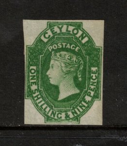 Ceylon #12 (SG #11) Mint Fine Unused (No Gum) **With Certificate**