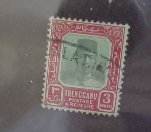 MALAYA TRENGGANU  STAMP #16 cat.$850.00 USED